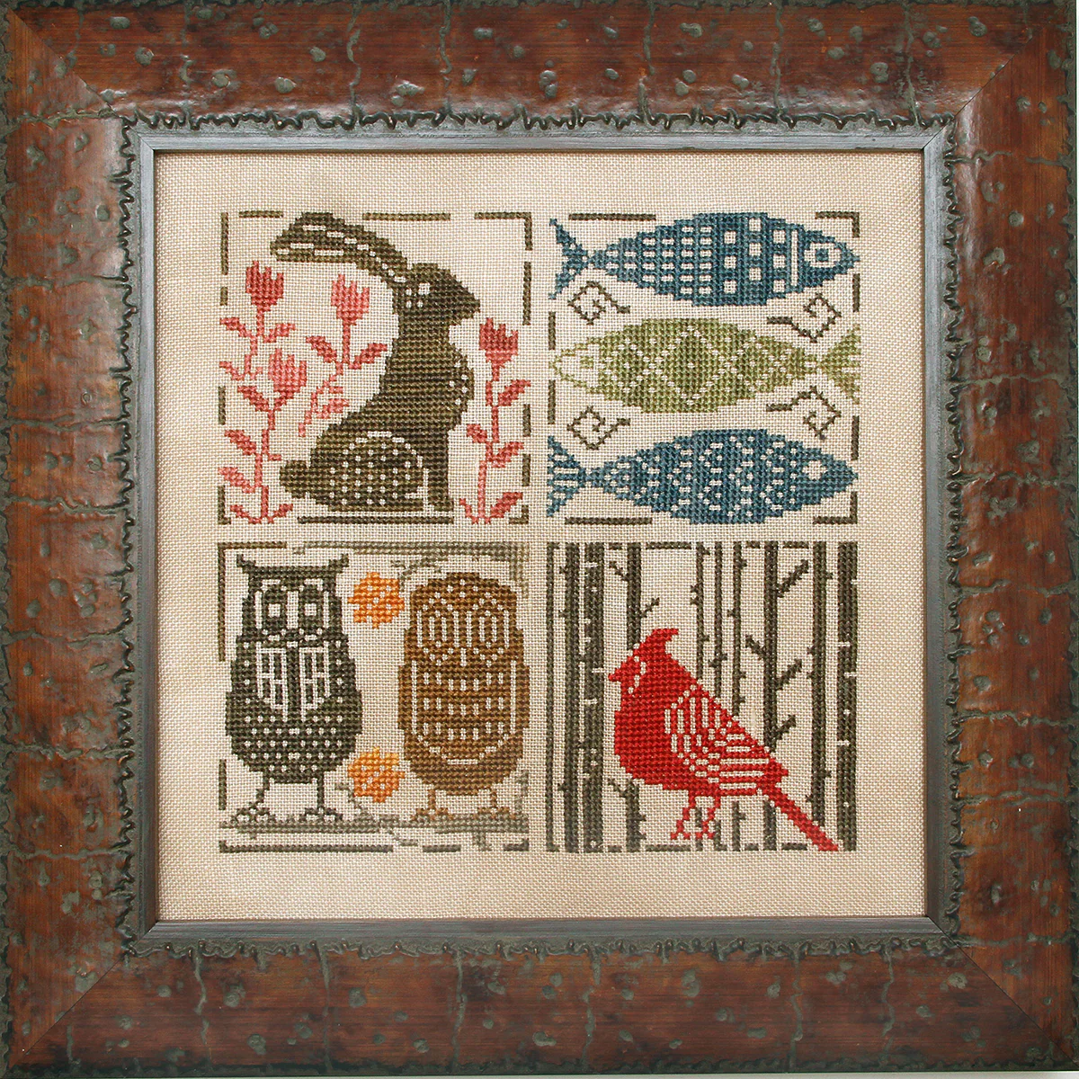 Seasonal Etchings Cross Stitch Pattern